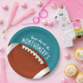 American Football Game Dag Aqua Papieren Bordje (Feest)