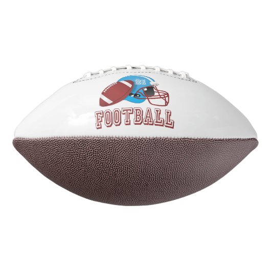 American football helm en bal (Gedraaid 270)