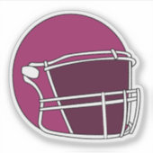 American Football Helm Sticker (Voorkant)