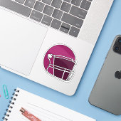 American Football Helm Sticker (Laptop met iPhone)