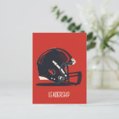 American Football Helmet Briefkaart (Staand voorkant)