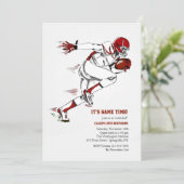 American Football Invitation Kaart (Staand voorkant)