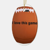 American football keramisch ornament (Links)