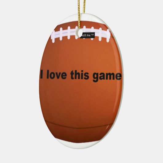 American football keramisch ornament (Links)