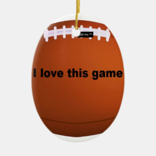 American football keramisch ornament