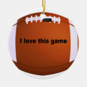 American football keramisch ornament (Voorkant)