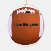 American football keramisch ornament (Links)