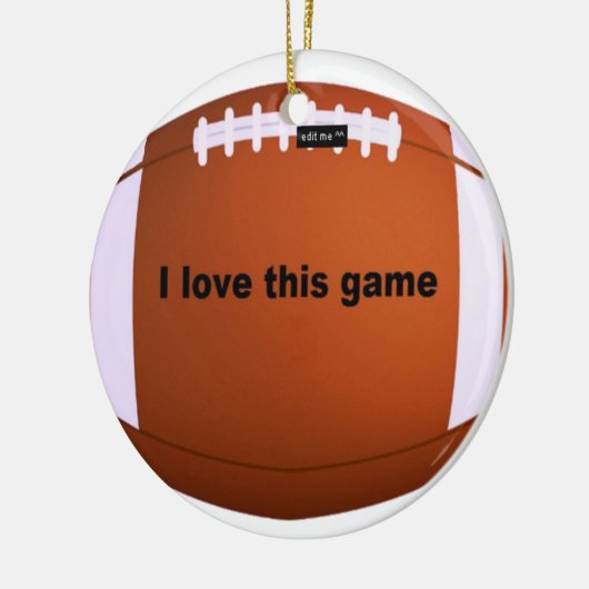 American football keramisch ornament (Links)