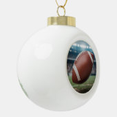 American Football Keramische Bal Ornament (Links)