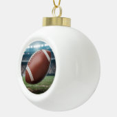American Football Keramische Bal Ornament (Rechts)