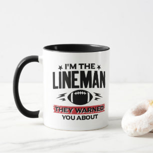 American Football Lineman Waar Ze Je Voor Warnen Mok