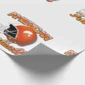 American Football-logo Cadeaupapier (Hoek)