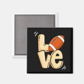 American Football Love Valentines Rugby Srts Pl _1 Magneet (Voorkant / Achterkant)