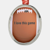 American football metalen ornament (Links)