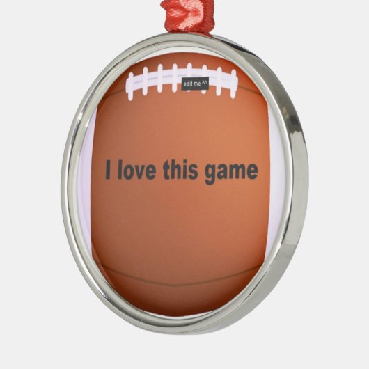 American football metalen ornament (Links)