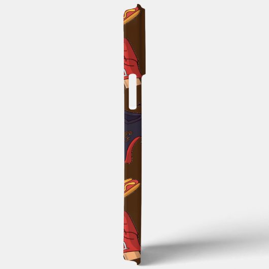 American football naadloze patroonsport liefhebber Case-Mate iPhone case (Achterkant / Rechts)