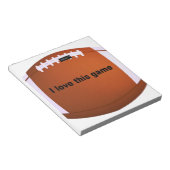 American football notitieblok (Schuin)