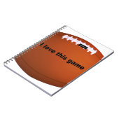 American football notitieboek (Linkerzijde)