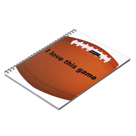 American football notitieboek (Linkerzijde)