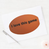 American football ovale sticker (Envelop)