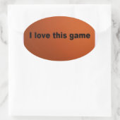 American football ovale sticker (Tas)