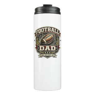 American Football Papa Trots Ontwerp Thermosbeker