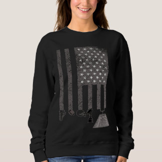 American Football Patriotic USA US Flag Men Women  Trui