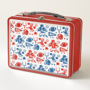 American Football Patroon Metalen Lunchbox