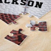 American Football Photo Close-up Monogram Legpuzzel (Zijkant)