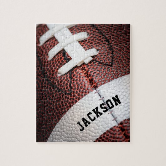 American Football Photo Close-up Monogram Legpuzzel (Verticaal)