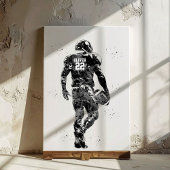 American Football Player Canvas Afdruk