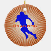 American Football Player Design Ornament (Achterkant)