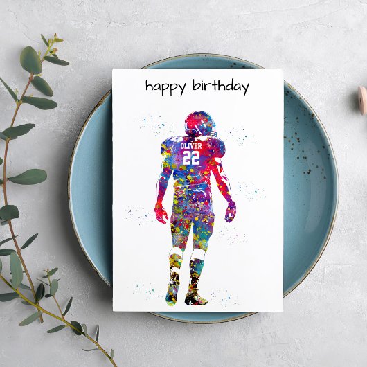 American Football Player  Kaart