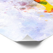 american football player man scoring touchdown foto afdruk (Hoek)