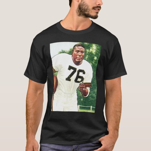 American Football Player No 76 Illustration SITE B T-shirt (Voorkant)