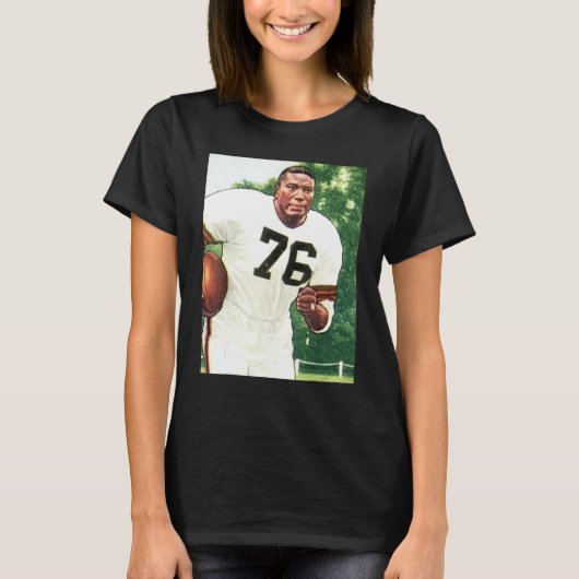 American Football Player No 76 Illustration SITE B T-shirt (Voorkant)
