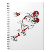 American Football Player Notitieboek (Voorkant)