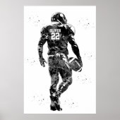 American Football Player Poster (Voorkant)