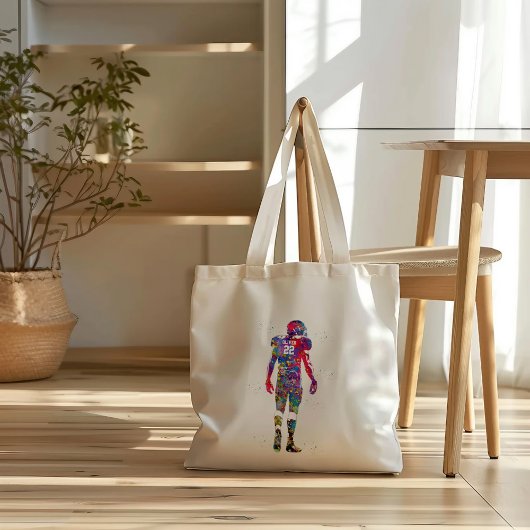 American Football Player Tote Bag