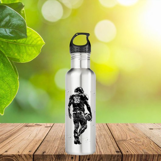 American Football Player Waterfles