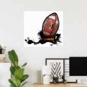 American football poster (Thuiskantoor)