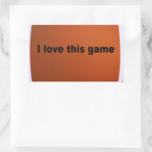 American football rechthoekige sticker (Tas)