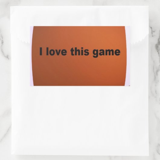 American football rechthoekige sticker (Tas)