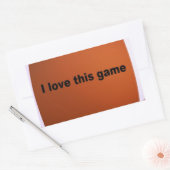 American football rechthoekige sticker (Envelop)