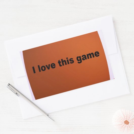 American football rechthoekige sticker (Envelop)