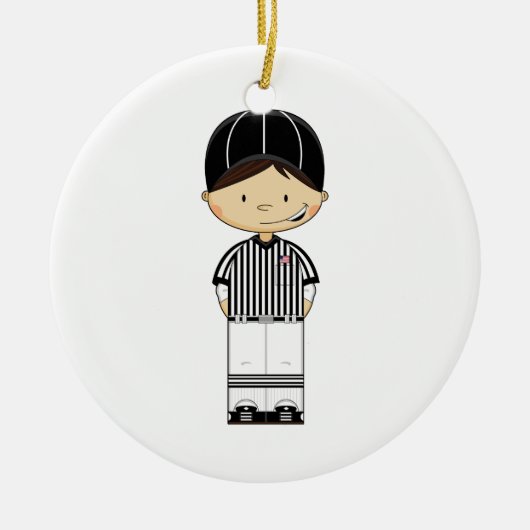American Football Referee Ornament (Voorkant)