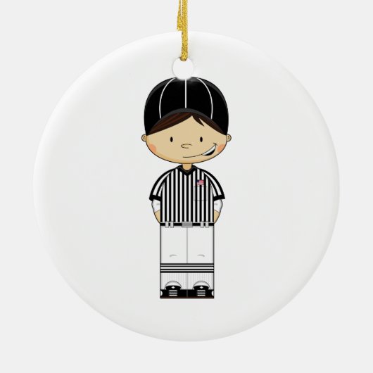 American Football Referee Ornament (Achterkant)
