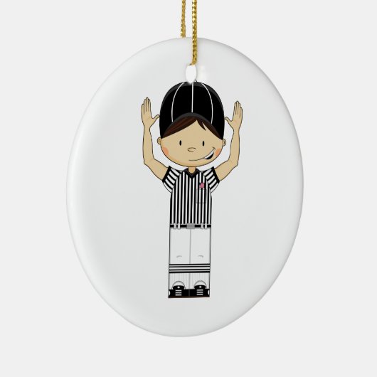 American Football Referee Ornament (Rechts)
