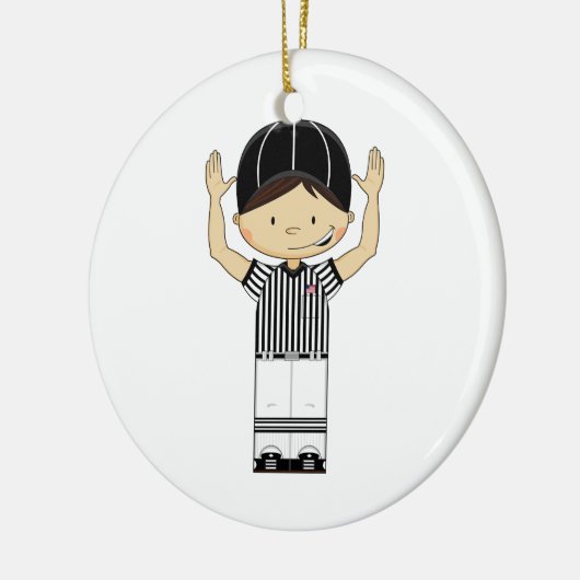 American Football Referee Ornament (Links)