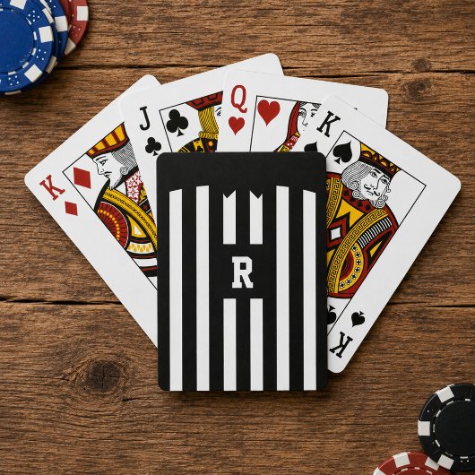 American Football Referee Stripes-speelkaarten Pokerkaarten